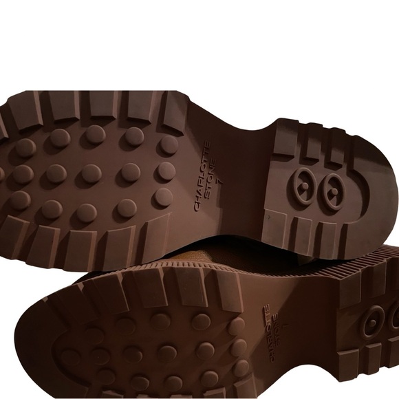 Charlotte Stone Audrey Woven Sling Back Loafers Pink And Brown Size 7 NWOT - Picture 7 of 7